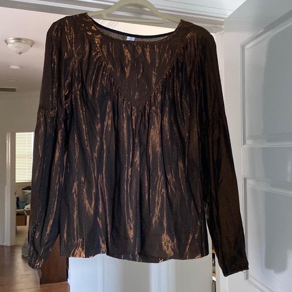 Anthropologie Shimmer Blouse